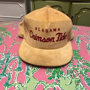 Vintage Alabama Crimson Tide The Cord Embroidered Corduroy Hat Cap